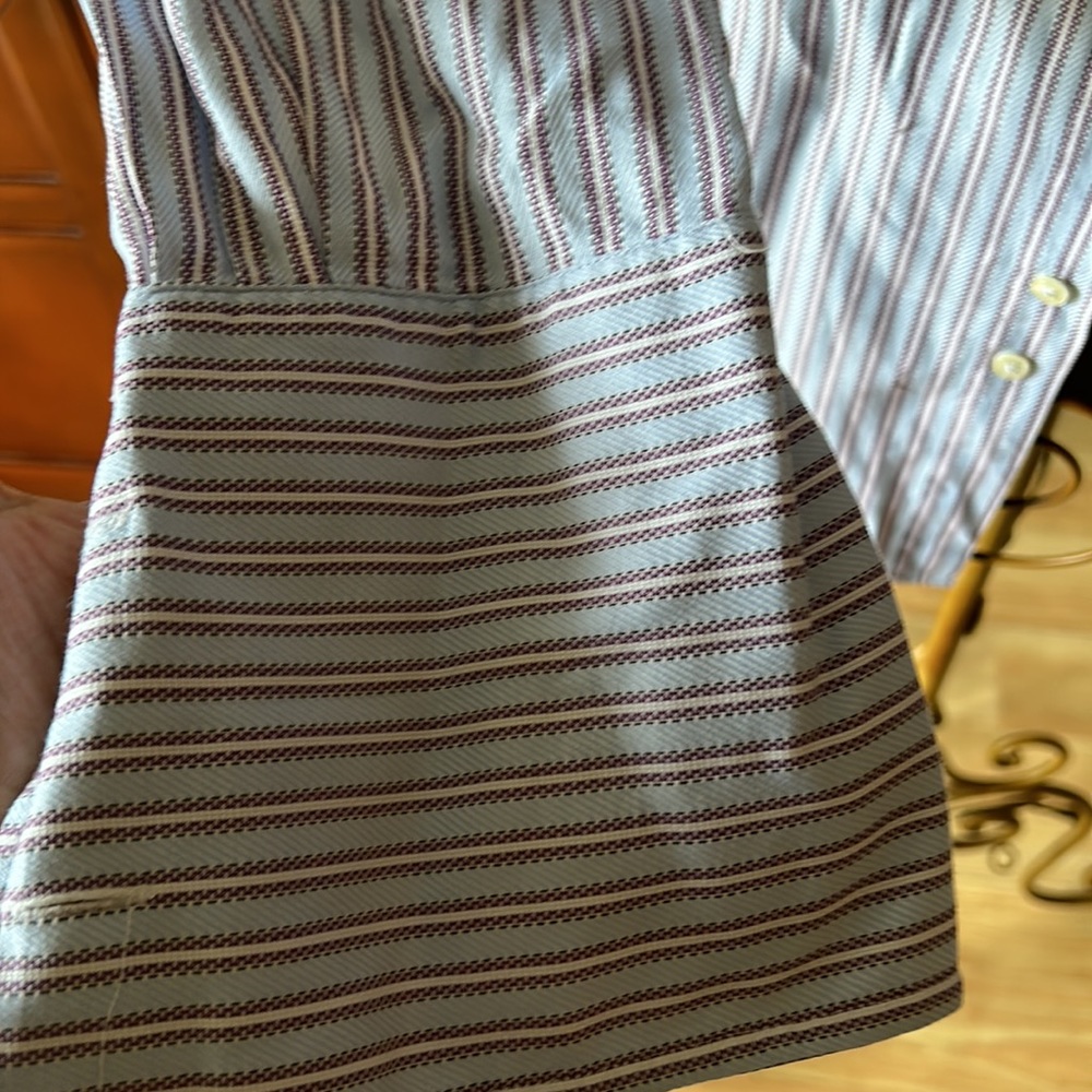 THOMAS PINK prestige Mens shirt pruple stripes size 15 1/2 - Picture 6 of 7